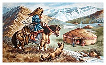Гобелен "Охота с беркутом"