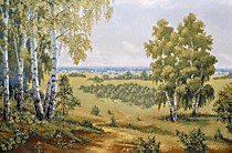 Гобелен "Вид на рощу"