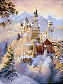 Гобелен "Заснеженный замок"