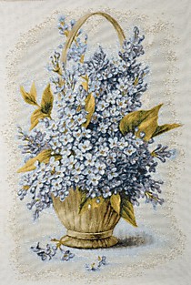 Гобелен "Корзина незабудок"
